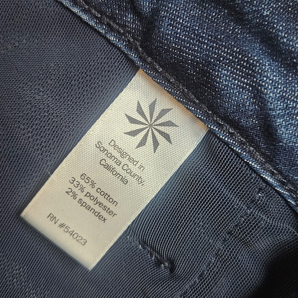 Athleta Jeans Womens 2 Blue Dark Wash Skinny Stretch Denim Mid Rise Casual - Picture 6 of 8